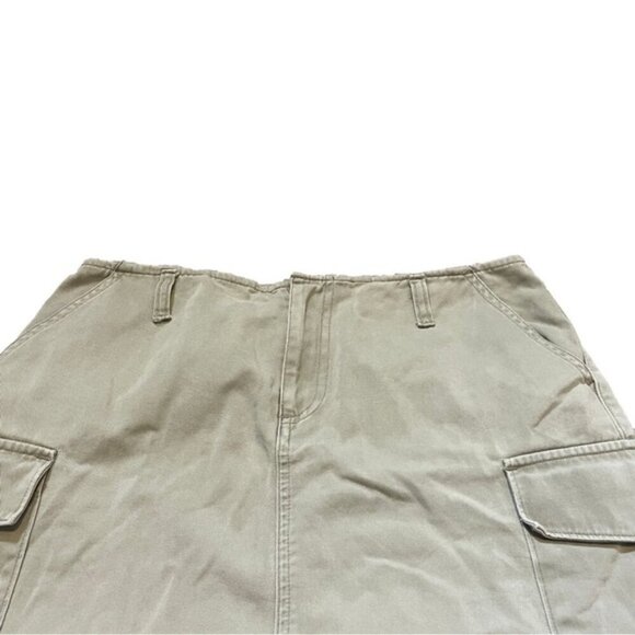 Vtg Army Green Cargo Womens Mini Skirt Y2K Gorpcore Streetwear Utility 90s Urban - Picture 3 of 6